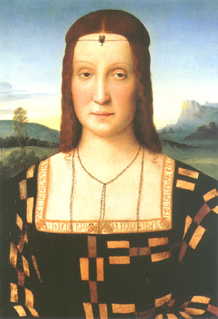 portrait d'Elisabetta Gonzaga à Raffaello Sanzio