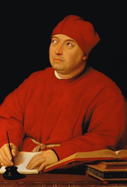 Portrait de Tommaso Inghirami à Raffaello Sanzio