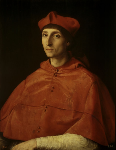 Raphael / Portrait o.a Cardinal / c.1510 à Raffaello Sanzio