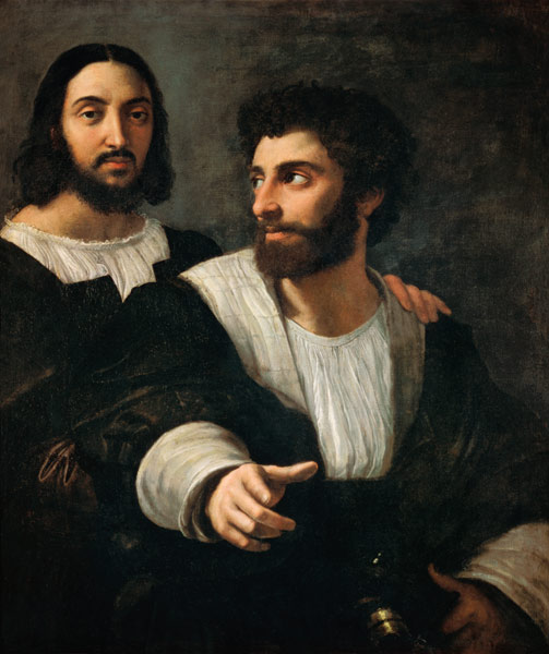 autoportrait avec un ami à Raffaello Sanzio