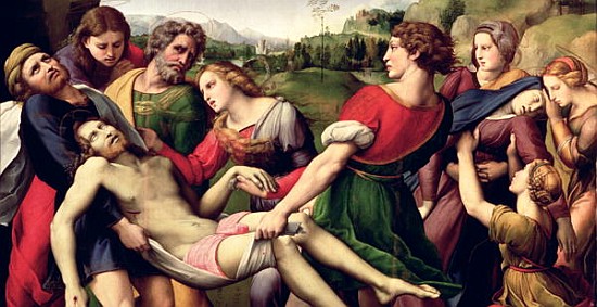 The Deposition, 1507 (detail of 62308) à Raffaello Sanzio