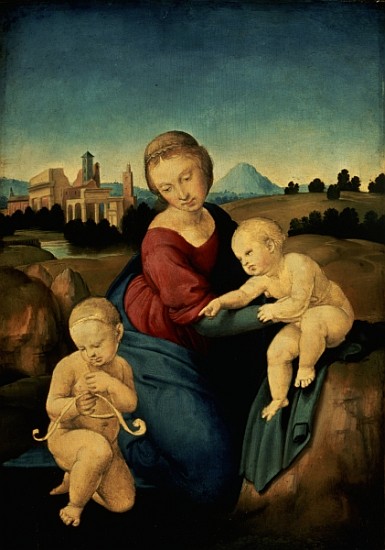The Esterhazy Madonna, c.1507-08 (tempera & oil on poplar panel) à Raffaello Sanzio