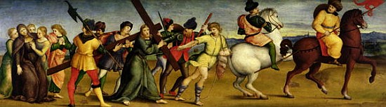 The Procession to Calvary, c.1504-05 à Raffaello Sanzio