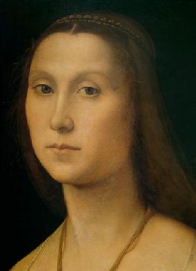 Portrait of a Woman (La Muta), detail
