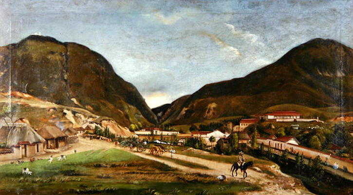 Bolivar's Villa at Bogota (oil on canvas) à Ramon Torres Mendez