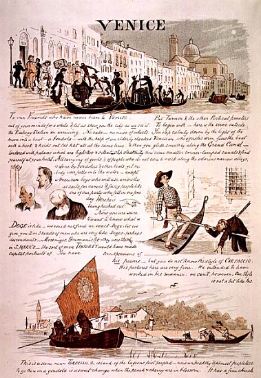 Venice, with Cartoon Sketches, 19th century à Randolph Caldecott