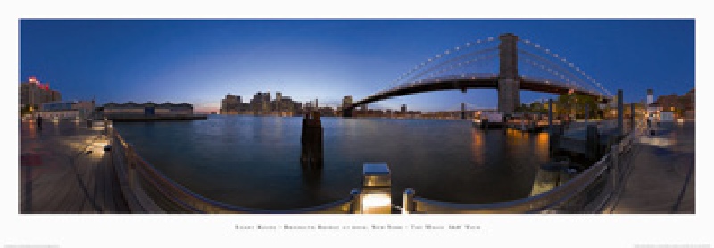 Brooklyn Bridge at dusk, NY à Randy Kosek
