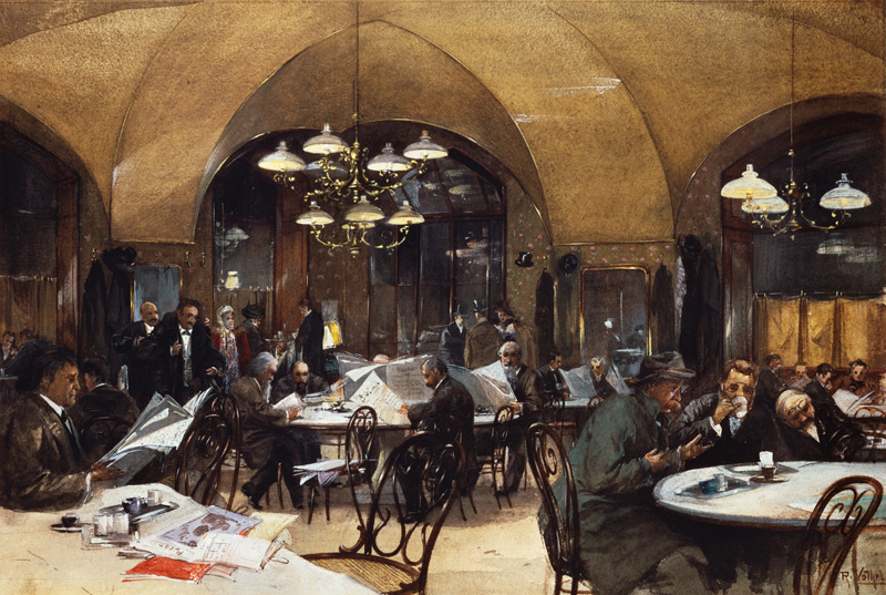 Dans le Café Griensteidl'à Vienne à Reinhold Völkel