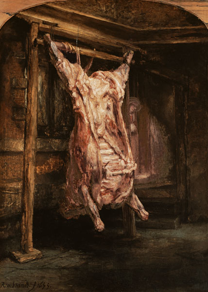 Le boeuf abattu à Rembrandt Harmenszoon van Rijn