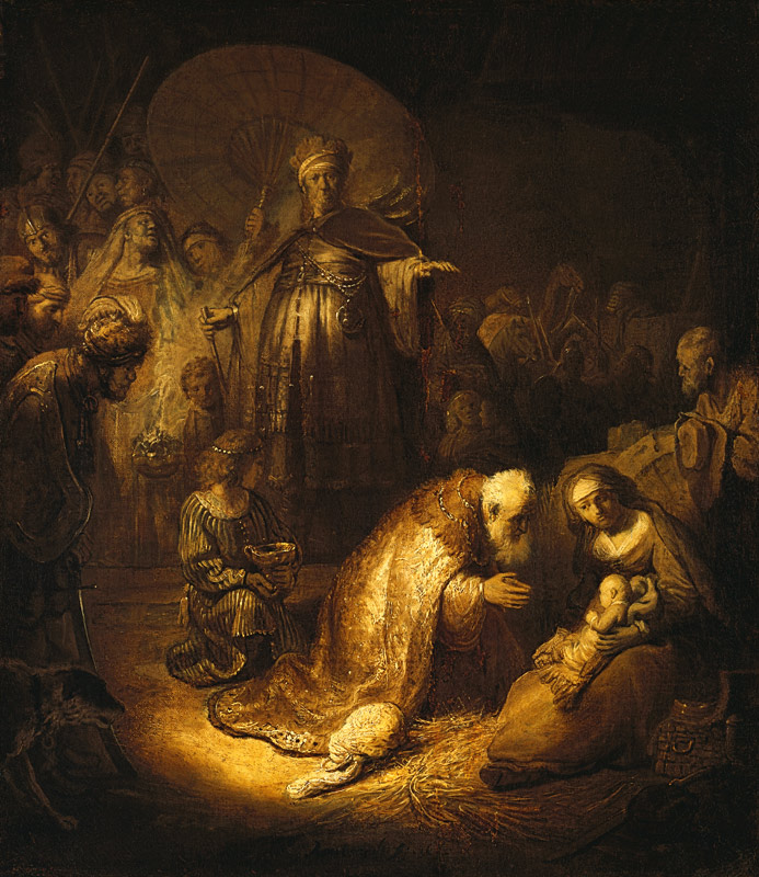 Rembrandt / Adoration of the Magi / 1632 à Rembrandt Harmenszoon van Rijn