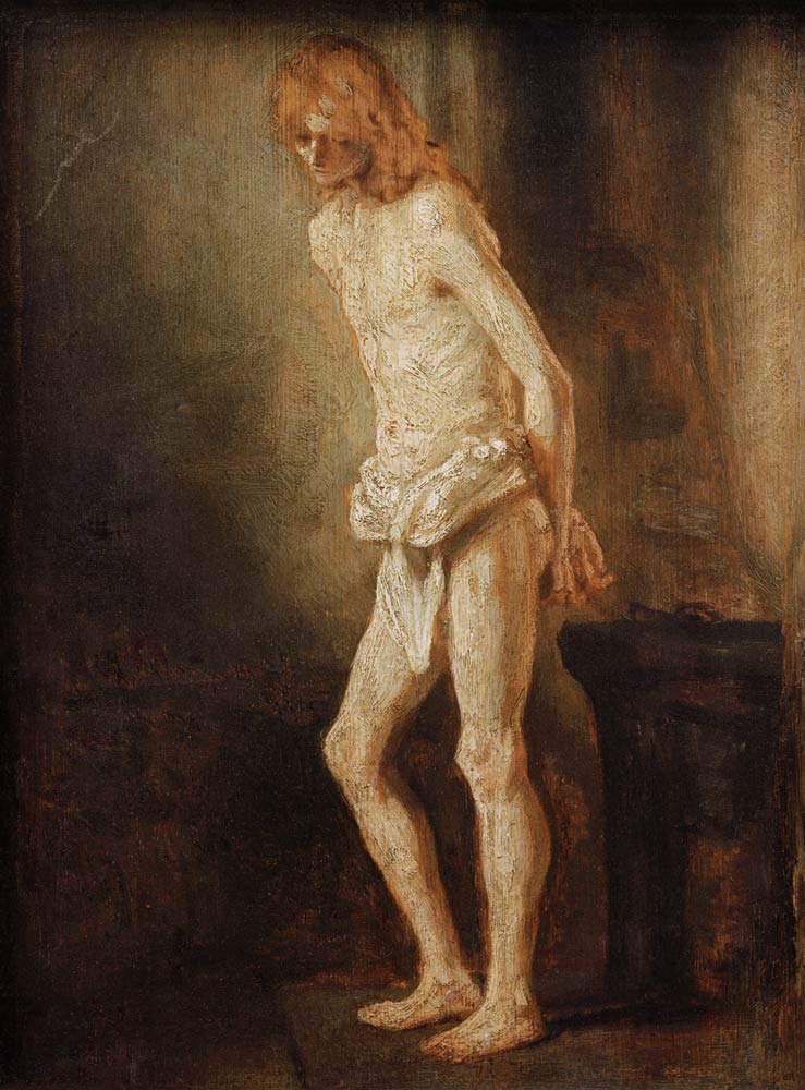 Rembrandt, Christus an der Geißelsäule à Rembrandt Harmenszoon van Rijn