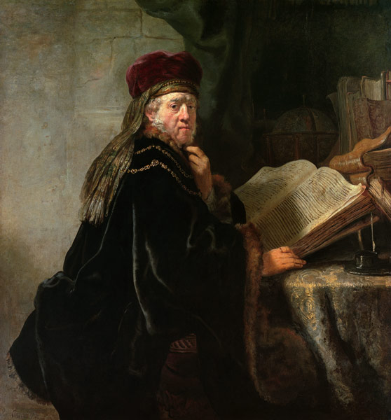 Rembrandt, Gelehrter im Studierzimmer à Rembrandt Harmenszoon van Rijn