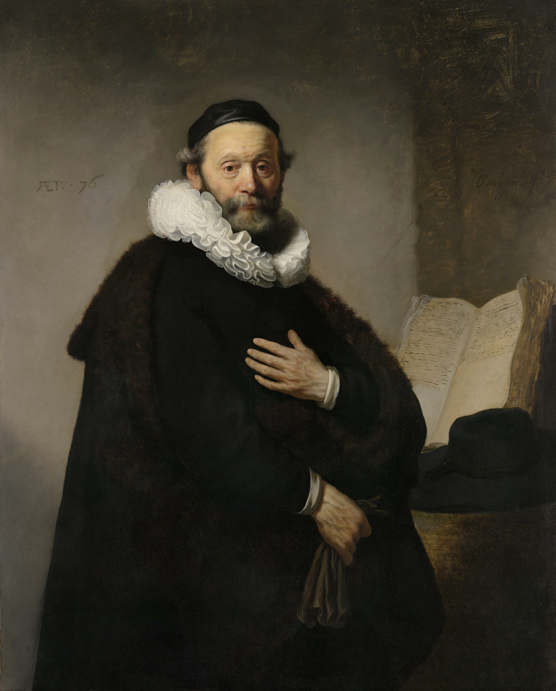 Portrait of Remonstrant Minister Johannes Wtenbogaert à Rembrandt Harmenszoon van Rijn
