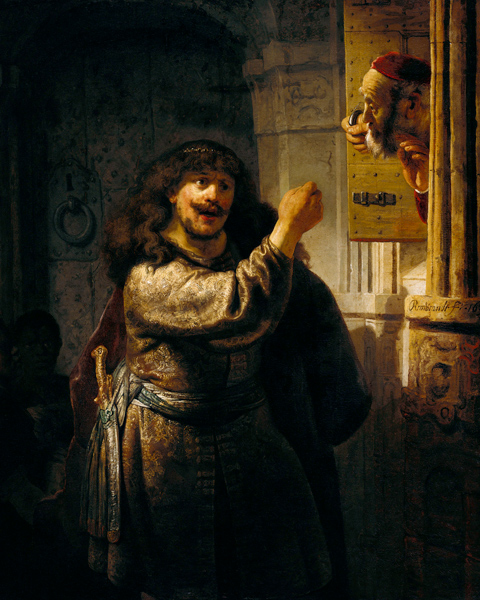 Samson threatened his father-in-law à Rembrandt Harmenszoon van Rijn