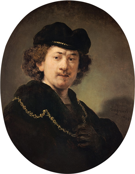 auto-portrait avec la chaîne dorée à Rembrandt Harmenszoon van Rijn