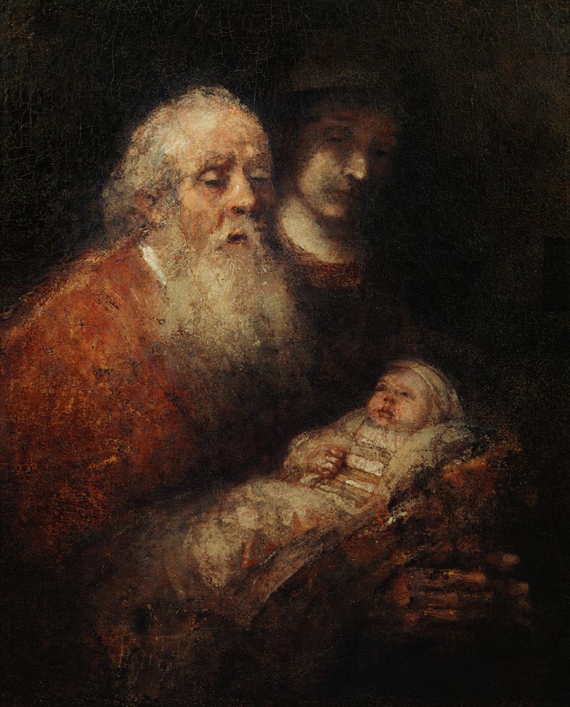Rembrandt, Simeon mit Jesusknabe à Rembrandt Harmenszoon van Rijn