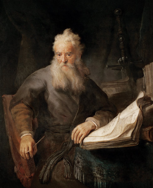 The Apostle Paul / Rembrandt / c.1630 à Rembrandt Harmenszoon van Rijn