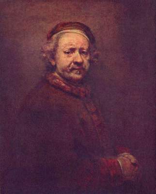 vieux portrait du peintre à Rembrandt Harmenszoon van Rijn