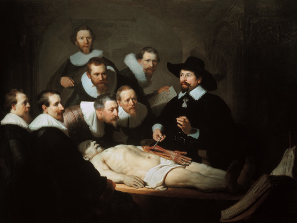 Leçon d’anatomie du docteur Tulp à Rembrandt Harmenszoon van Rijn