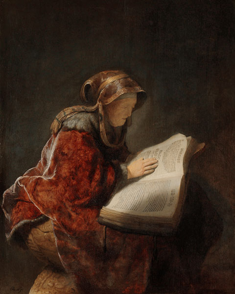 Anna the Prophetess à Rembrandt Harmenszoon van Rijn