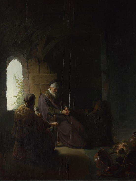 Anna and the Blind Tobit à Rembrandt Harmenszoon van Rijn