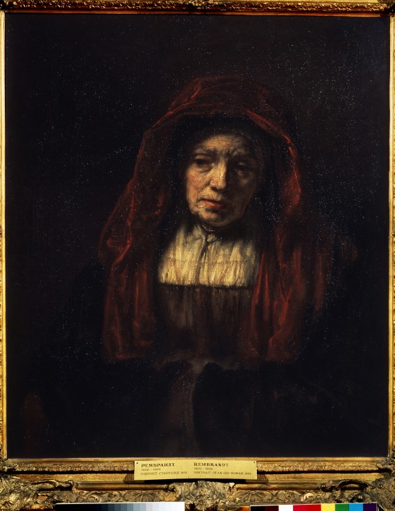Portrait of an old woman à Rembrandt Harmenszoon van Rijn