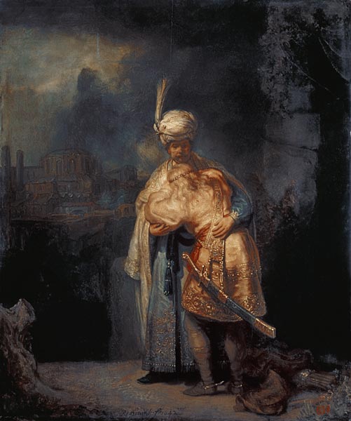 David's Farewell to Jonathan à Rembrandt Harmenszoon van Rijn