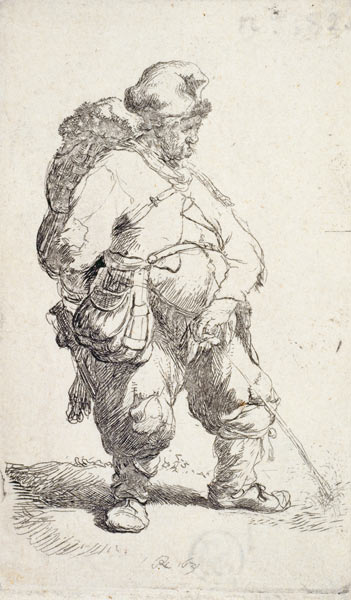Der pissende Mann à Rembrandt Harmenszoon van Rijn