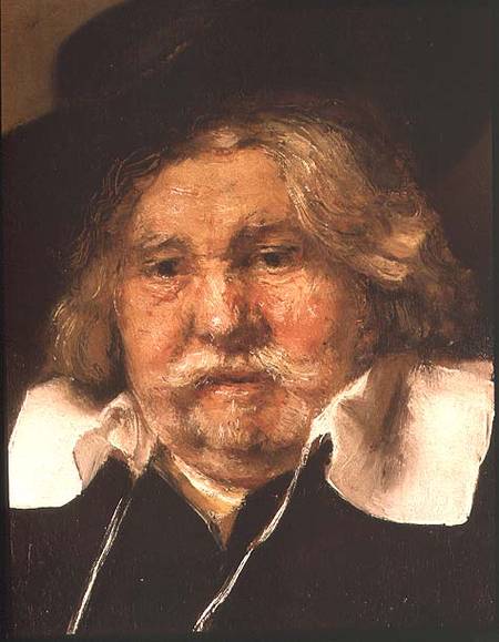 Detail of a Portrait of an old man à Rembrandt Harmenszoon van Rijn