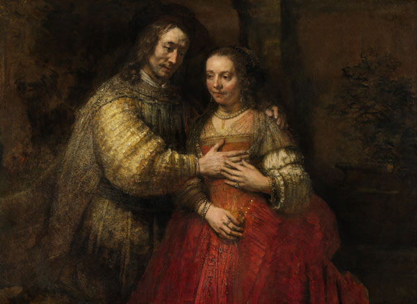 Le couple d'époux à Rembrandt Harmenszoon van Rijn
