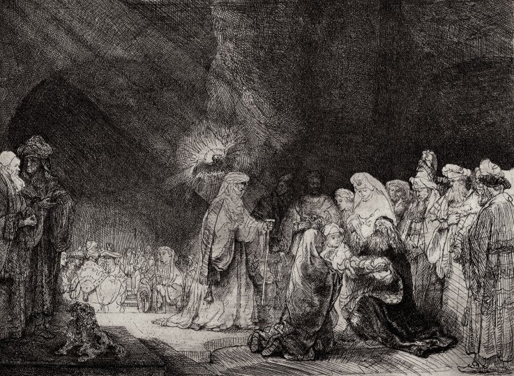 The Presentation of Jesus at the Temple à Rembrandt Harmenszoon van Rijn