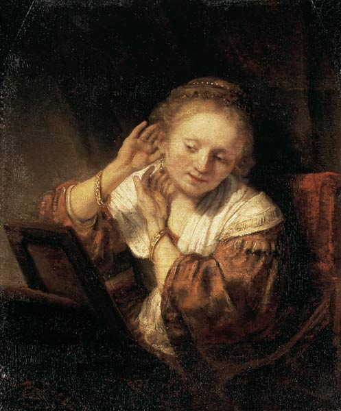 Rembrandt, Frau mit Ohrringen à Rembrandt Harmenszoon van Rijn