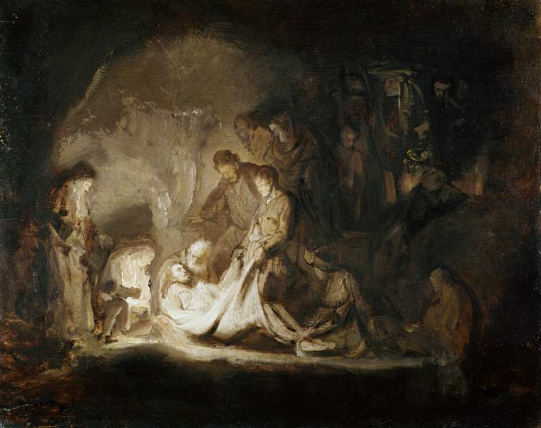 mise au tombeau du Christ à Rembrandt Harmenszoon van Rijn
