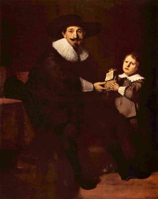 Jean Pellicorne et son fils Caspar à Rembrandt Harmenszoon van Rijn