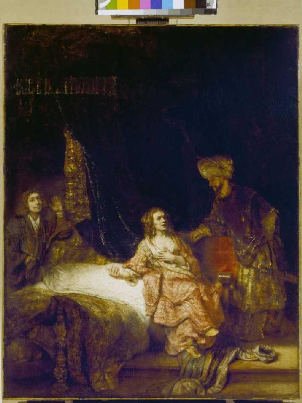 Joseph et la femme de Potiphar à Rembrandt Harmenszoon van Rijn