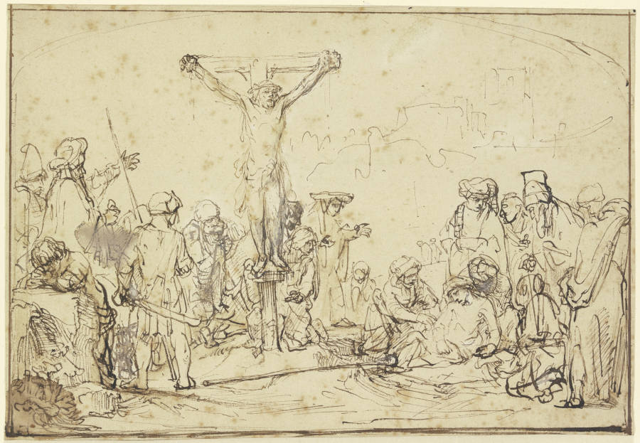 Kalvarienberg à Rembrandt Harmenszoon van Rijn