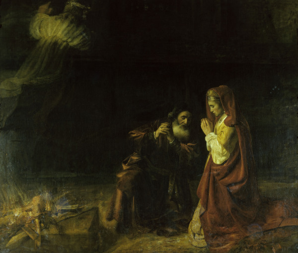 Manoah s Offering / Rembrandt / 1641 à Rembrandt Harmenszoon van Rijn