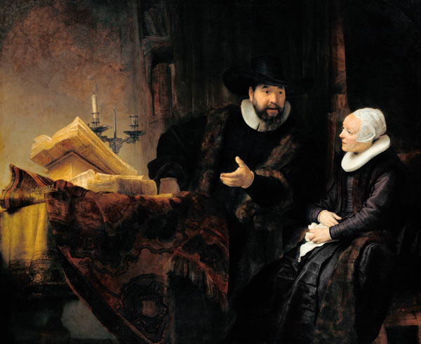 The Mennonite Preacher Anslo and his Wife à Rembrandt Harmenszoon van Rijn