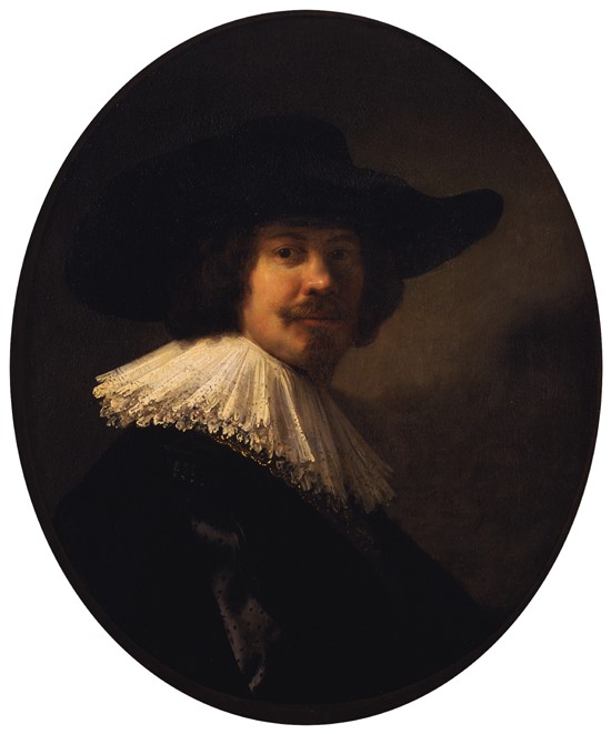 Portrait of a Man in a Broad-Brimmed Hat à Rembrandt Harmenszoon van Rijn