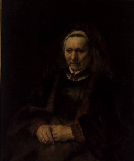 Portrait of an Elderly Woman à Rembrandt Harmenszoon van Rijn