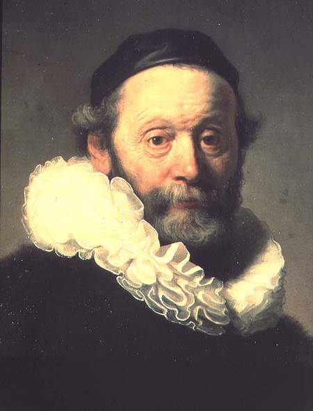 Portrait of Johannes Uyttenbogaert (detail) à Rembrandt Harmenszoon van Rijn