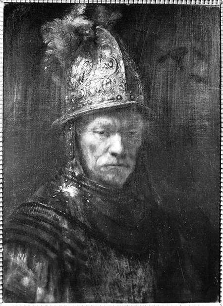 Portrait of a Man with a Golden Helmet à Rembrandt Harmenszoon van Rijn