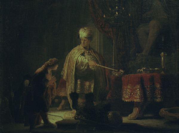 Rembrandt / Daniel and Cyrus à Rembrandt Harmenszoon van Rijn
