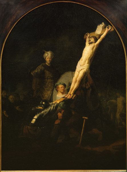 Rembrandt / Erection of the Cross. à Rembrandt Harmenszoon van Rijn