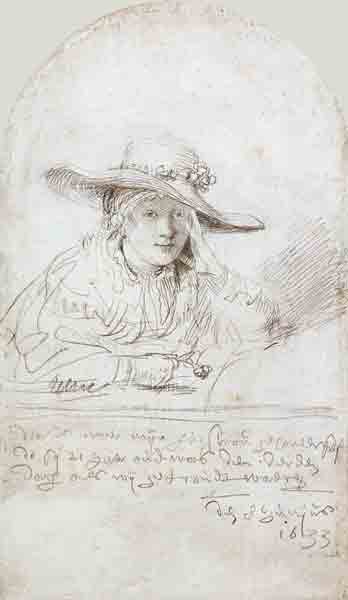 Saskia van Uylenburch à Rembrandt Harmenszoon van Rijn