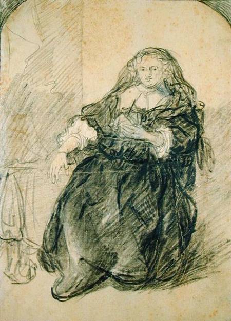 Seated Saskia with a letter in her left hand à Rembrandt Harmenszoon van Rijn