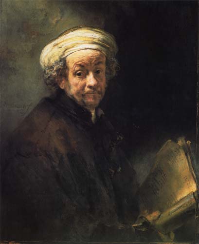 auto-portrait comme Paul à Rembrandt Harmenszoon van Rijn
