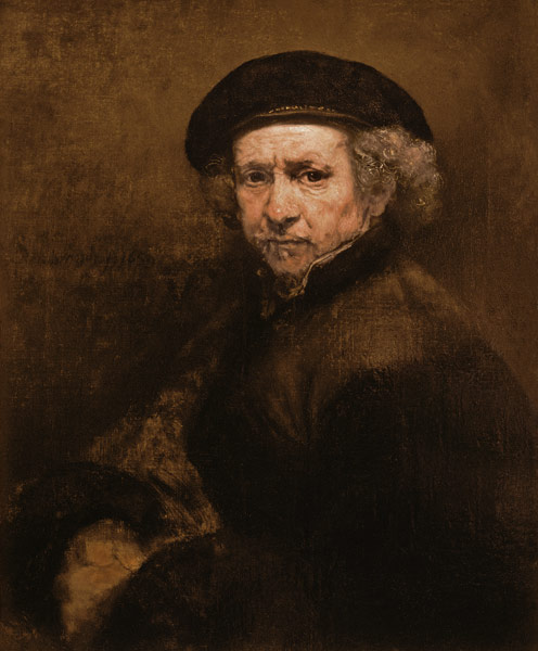 Self portrait à Rembrandt Harmenszoon van Rijn