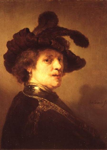 Self Portrait in Fancy Dress à Rembrandt Harmenszoon van Rijn