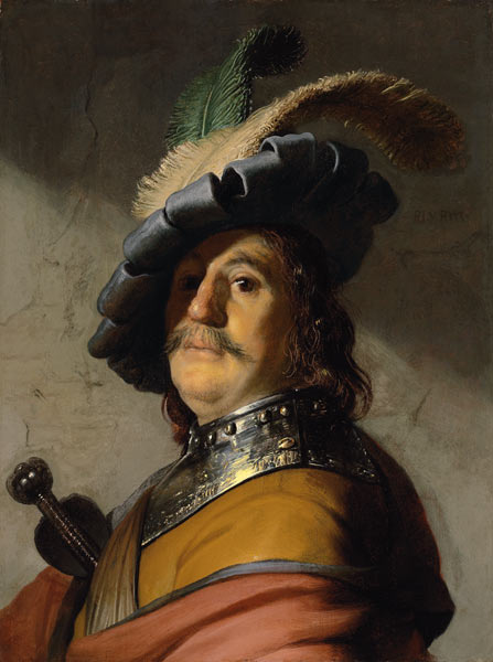 Rembrandt / Soldier à Rembrandt Harmenszoon van Rijn